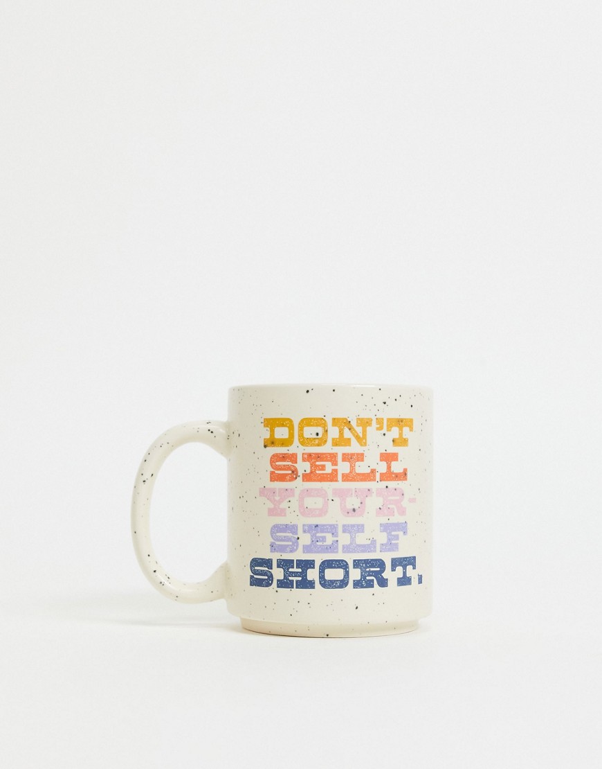 Typo mug with 'Don't Sell Yourself Short' slogan-Multi
