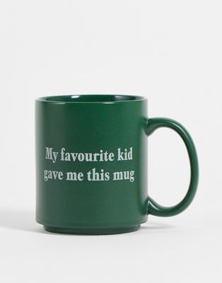 Typo mug with 'my favourite kid' slogan