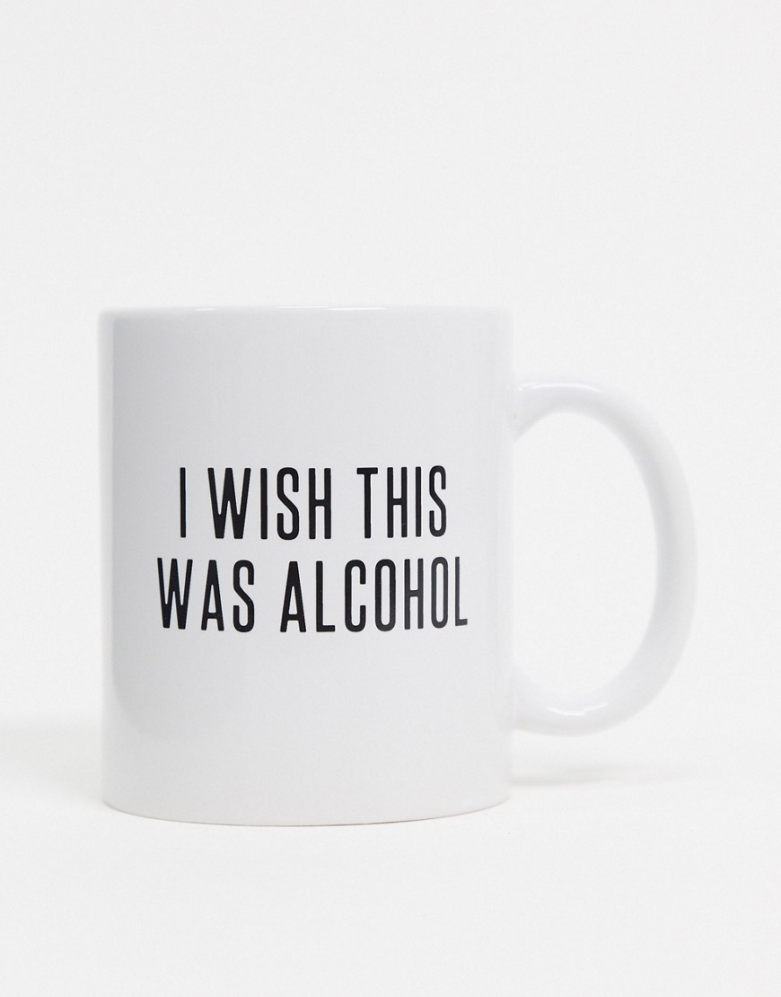 Typo – Mugg med I wish this was alcohol-text-Orange
