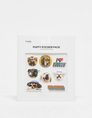 Typo multipack of dog stickers