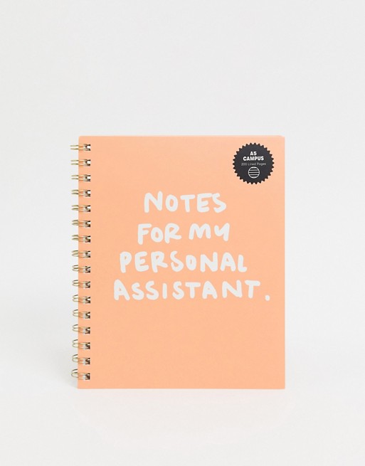 Typo notes for my personal assistant notebook