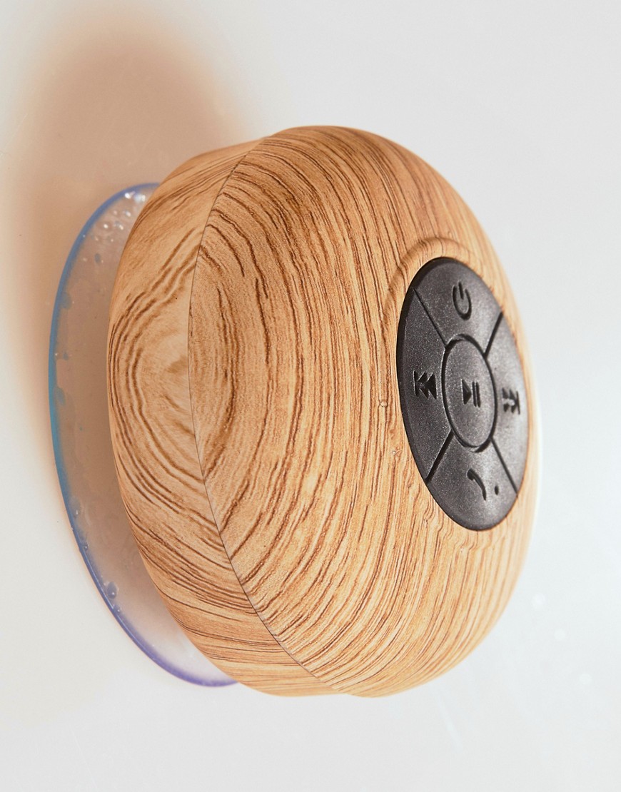 Typo – Oak Woodgrain – Trådlös duschhögtalare-Flerfärgad