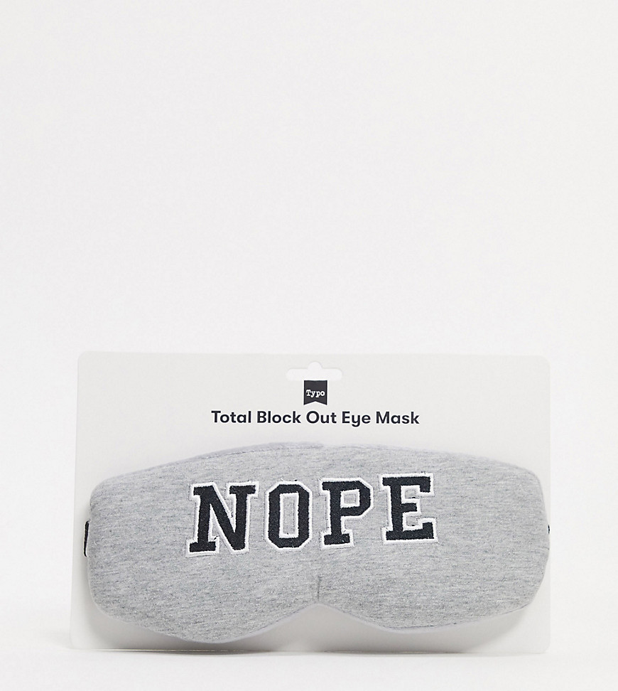 Typo – Ögonmask med Nope-tryck-Flerfärgad