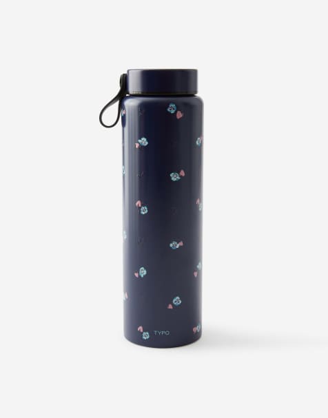 TYPO On the move 1L insulated bottle 2.0 in navy floral print - view 1