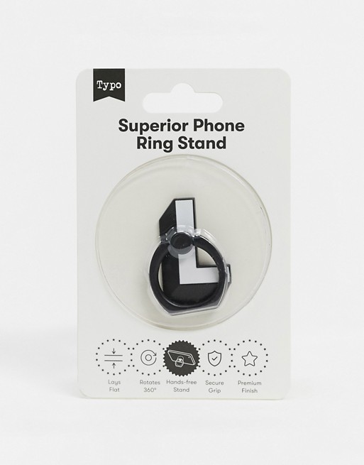Typo phone ring in metal letter l