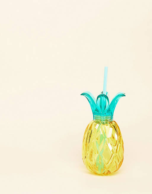 Typo Pineapple Straw Tumbler Bottle
