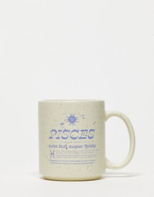 Typo Pisces star sign mug