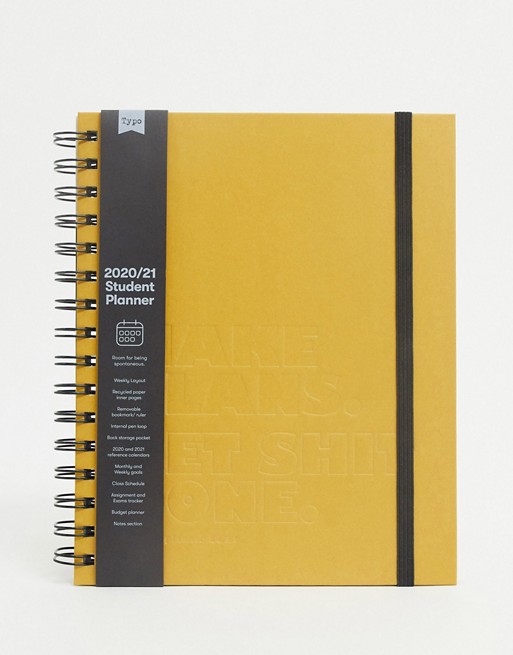 Typo planner for mid year 2020/21 in A5 with must make plans slogan