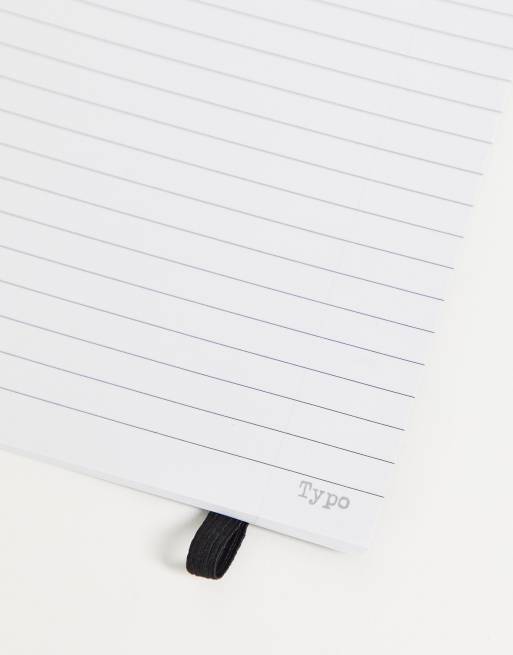 typo positive slogan a5 notebook in zebra print asos