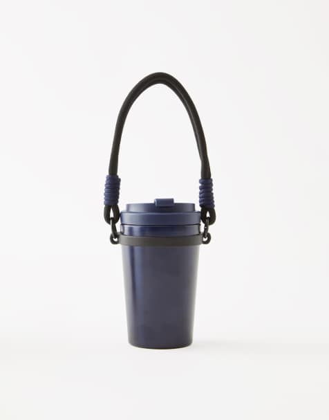 TYPO Premium metal commuter cup in blue - view 1