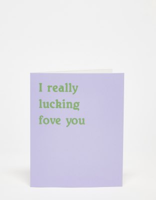 Typo really love you valentines day card - ASOS Price Checker