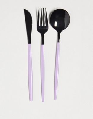 Typo reusable cutlery set in lilac - Click1Get2 Black Friday