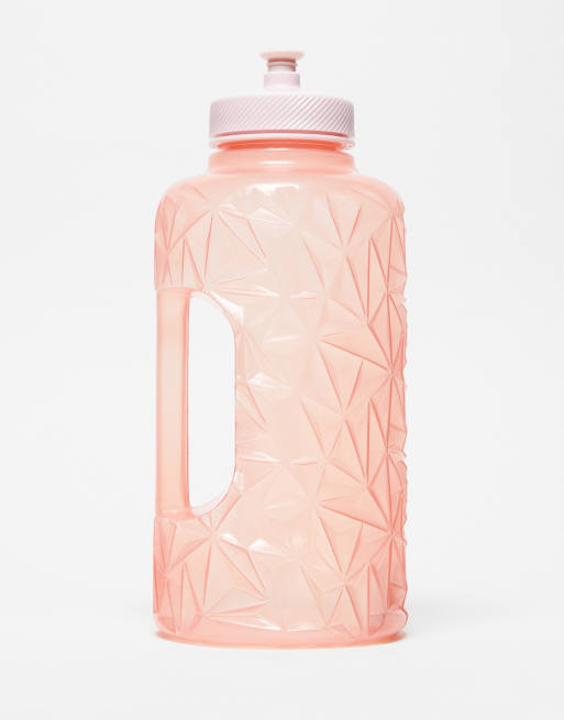 Typo – Różowa fasetowana butelka na wodę, 1,8 l