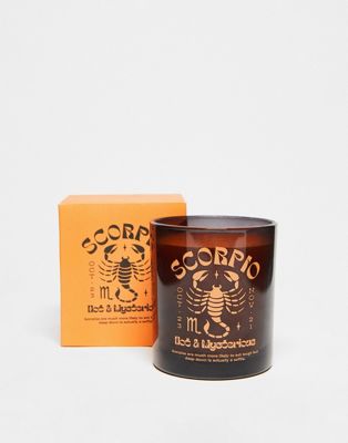 Typo Scorpio starsign candle in black