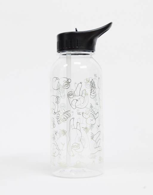 TYPO sloth drink up water bottle | ASOS