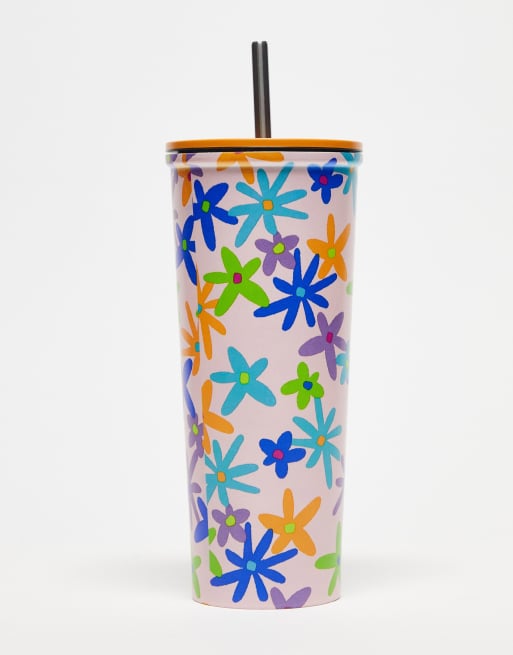 TYPO – Smoothie-Tasche in Rosa mit Blumenprint
