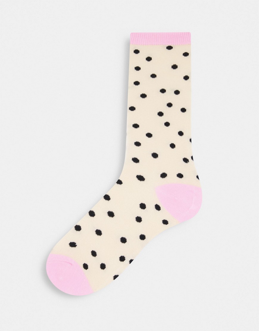Typo socks in polka dot-Multi