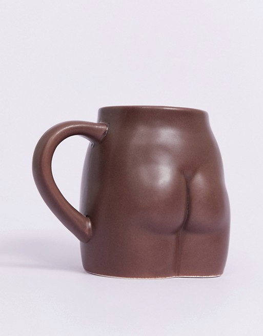 Typo square bum mug