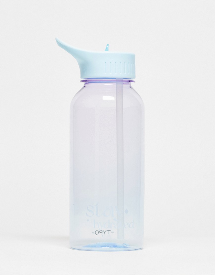 Typo stay hydrated water bottle-Blue