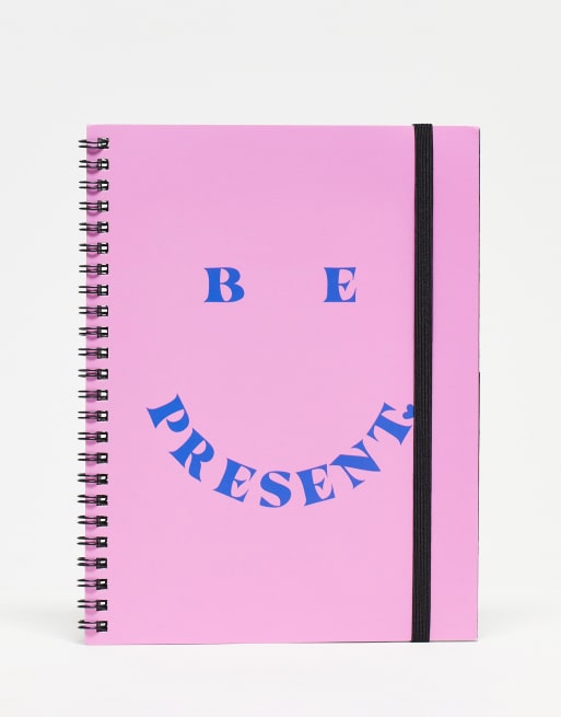 Typo - Taccuino rosa con stampa 