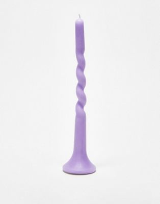 Typo tall twist candle in lilac