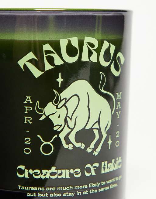 Typo – Taurus – Czarna świeczka ze znakiem zodiaku, 2 z 4