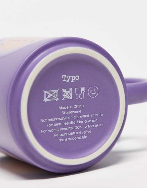 Typo - Tazza viola con scritta "Tea Sis", 3 di 4