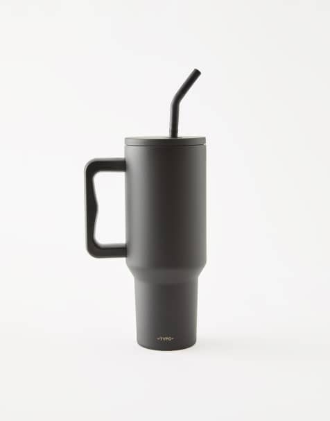 TYPO The traveller oversized metal tumbler in black - view 1