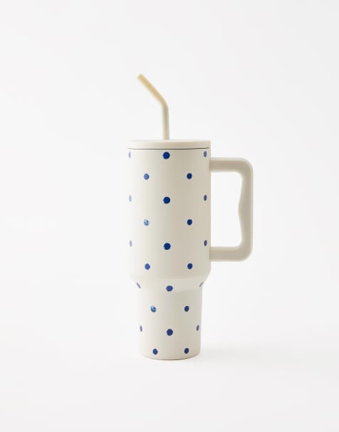 TYPO The traveller oversized metal tumbler in off-white - view 1