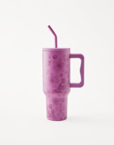 TYPO The traveller oversized metal tumbler in purple - view 1