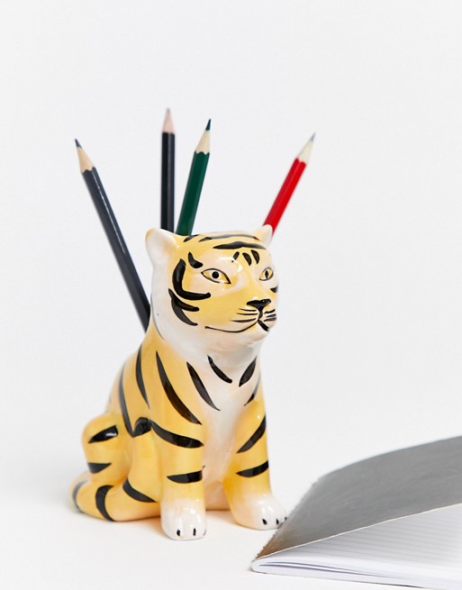 Typo tiger pen pot