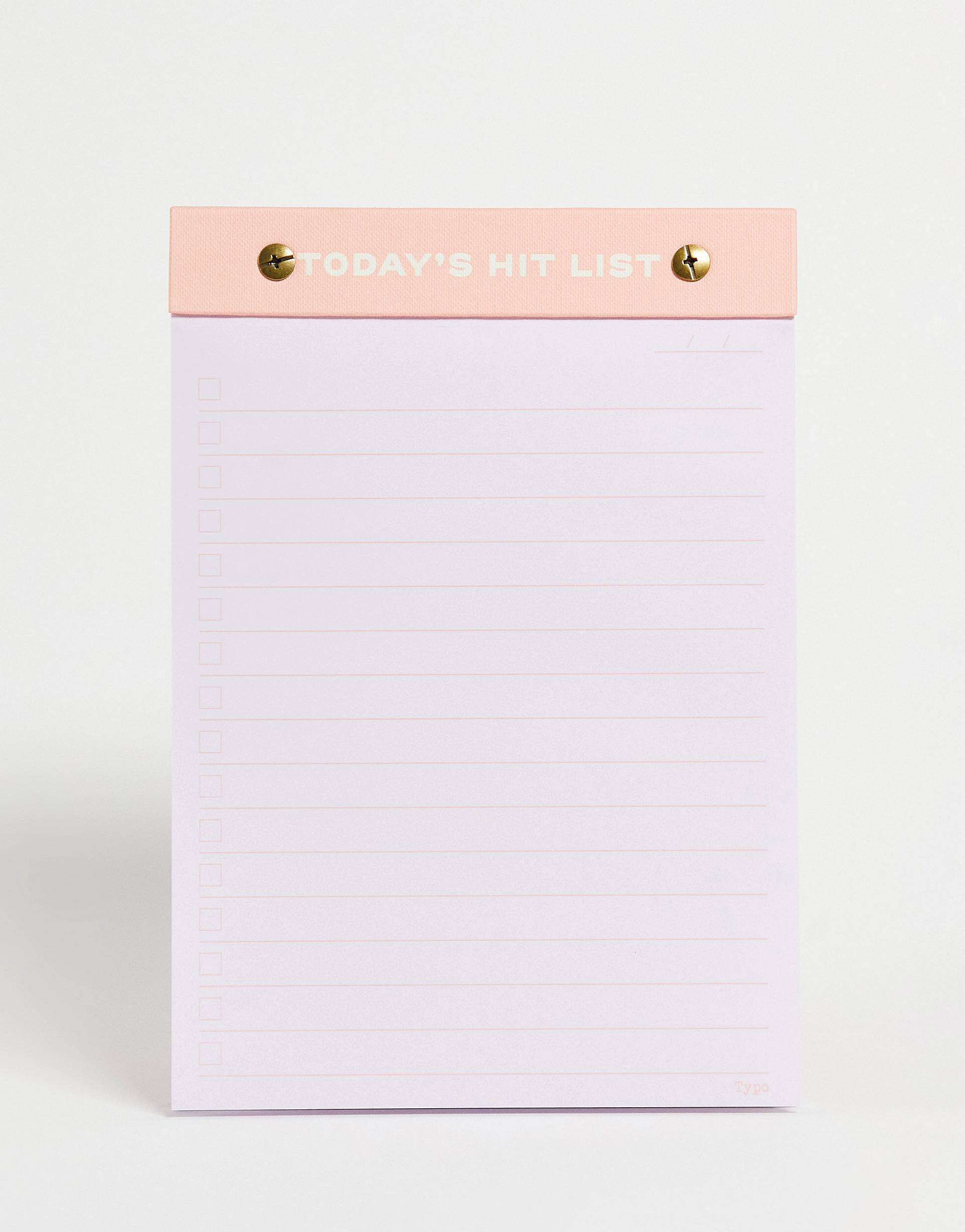 asos.com | Typo to do list planning pad in lilac