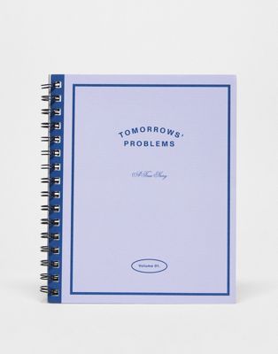 Typo tomorrows problems A5 notebook in purple