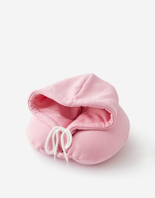TYPO Travel hoodie neck pillow in pink