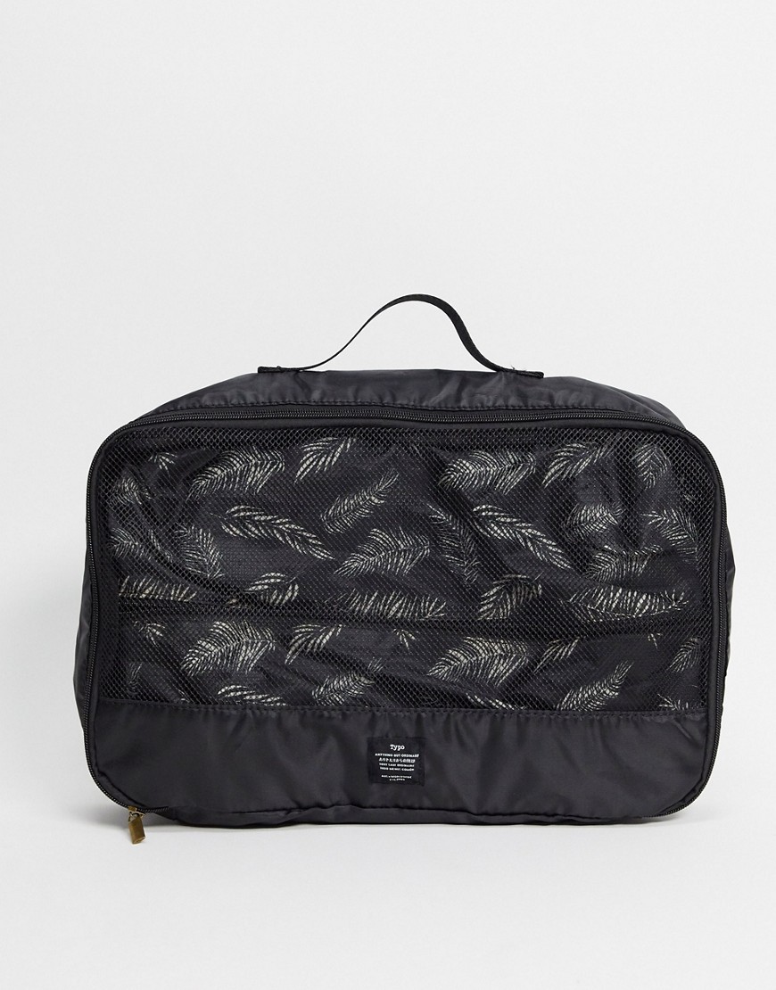 Typo – Väskor för resväskan med palmmönster – Endast hos ASOS-Flerfärgad