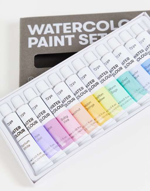 Typo watercolour deals paint set