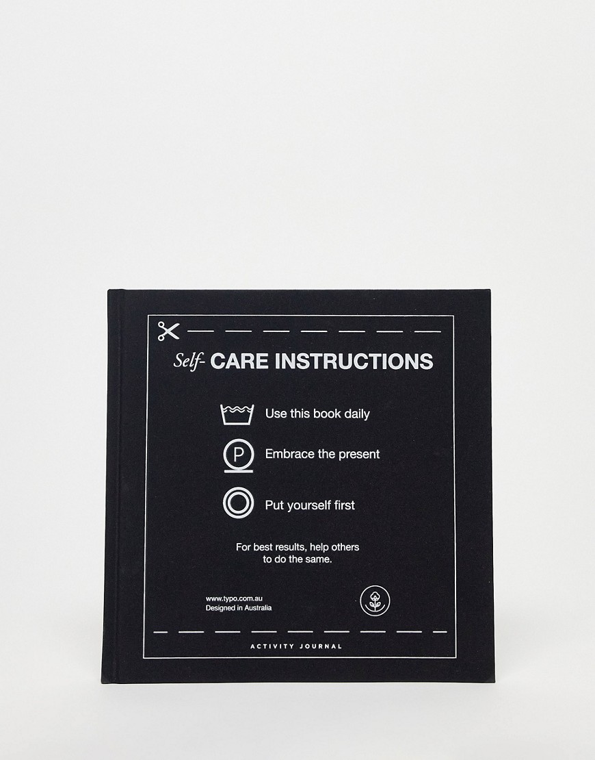 Typo wellness 'care instructions' activity journal-Multi