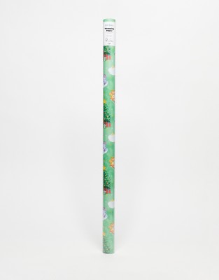 TYPO Typo x Care Bears Christmas 3m wrapping paper roll-Green