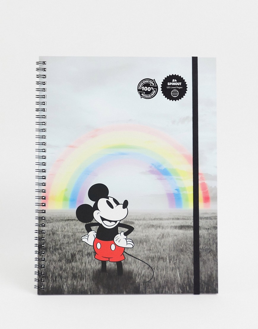 Typo x Disney - Anteckningsbok i A4 med Musse-motiv-Flerfärgad