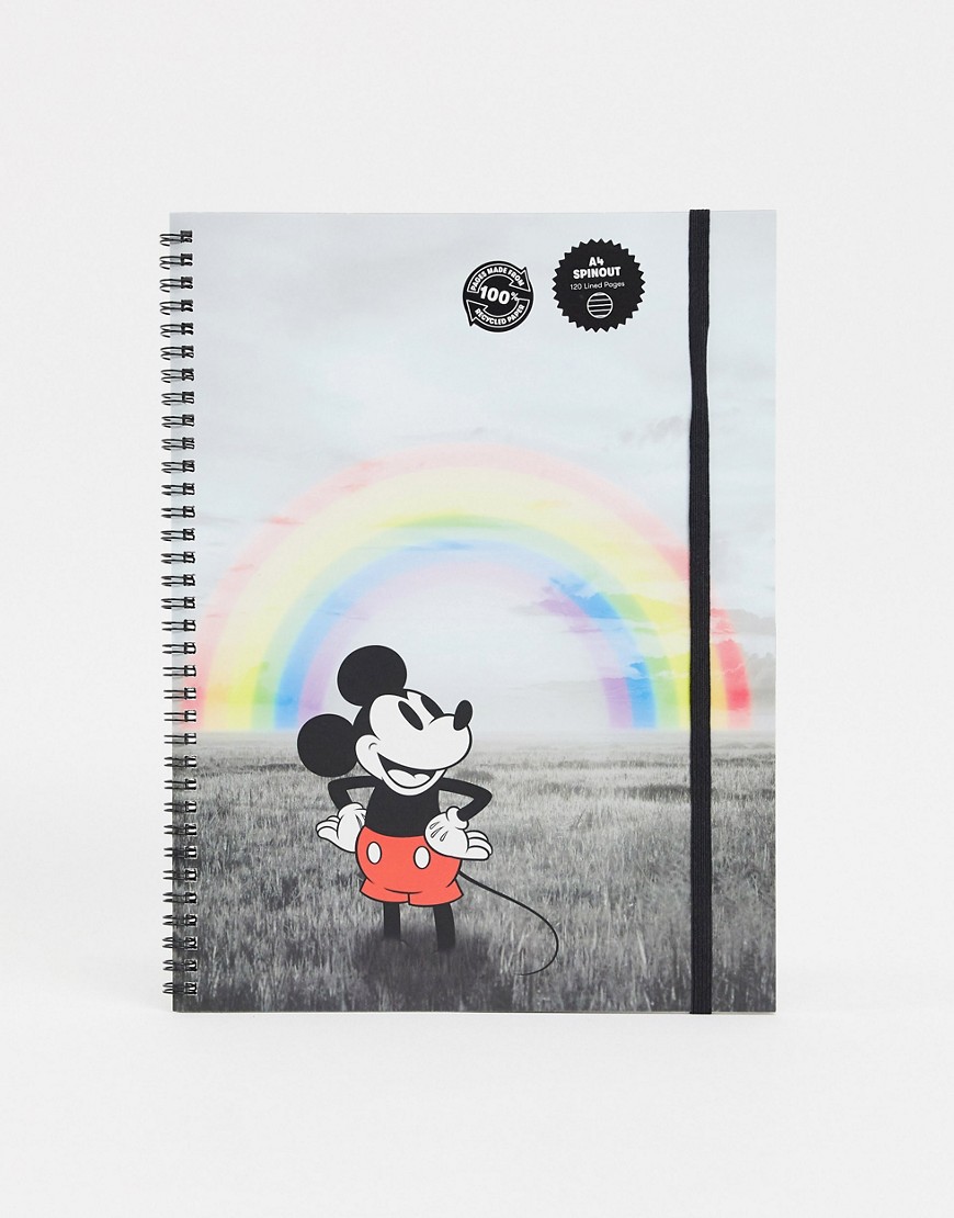 Typo x Disney – Anteckningsbok med Musse Pigg-motiv i A4-format-Flerfärgad