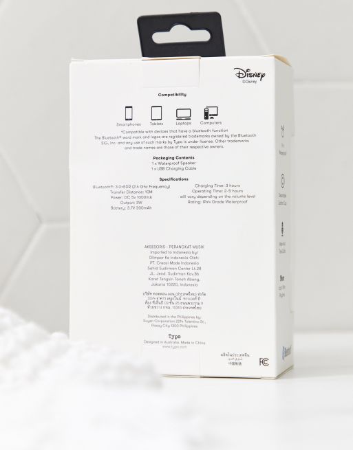 Typo disney deals shower speaker