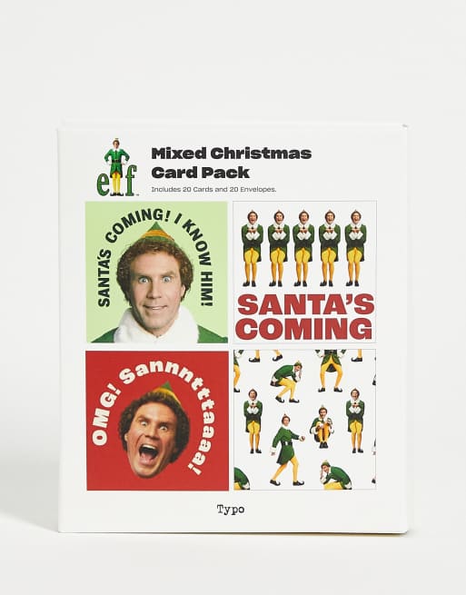Typo x Elf – 20 Stück Weihnachtskarten