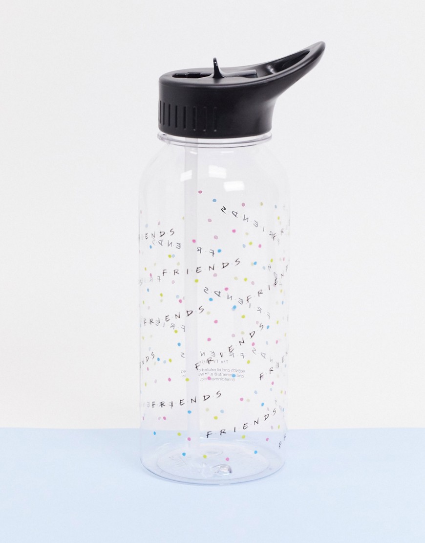 Typo X Friends 1L water bottle with logo-Clear