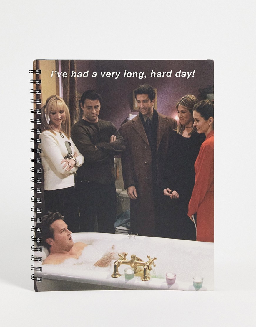 Typo x Friends A4 notebook with slogan I've had a long day-Multi