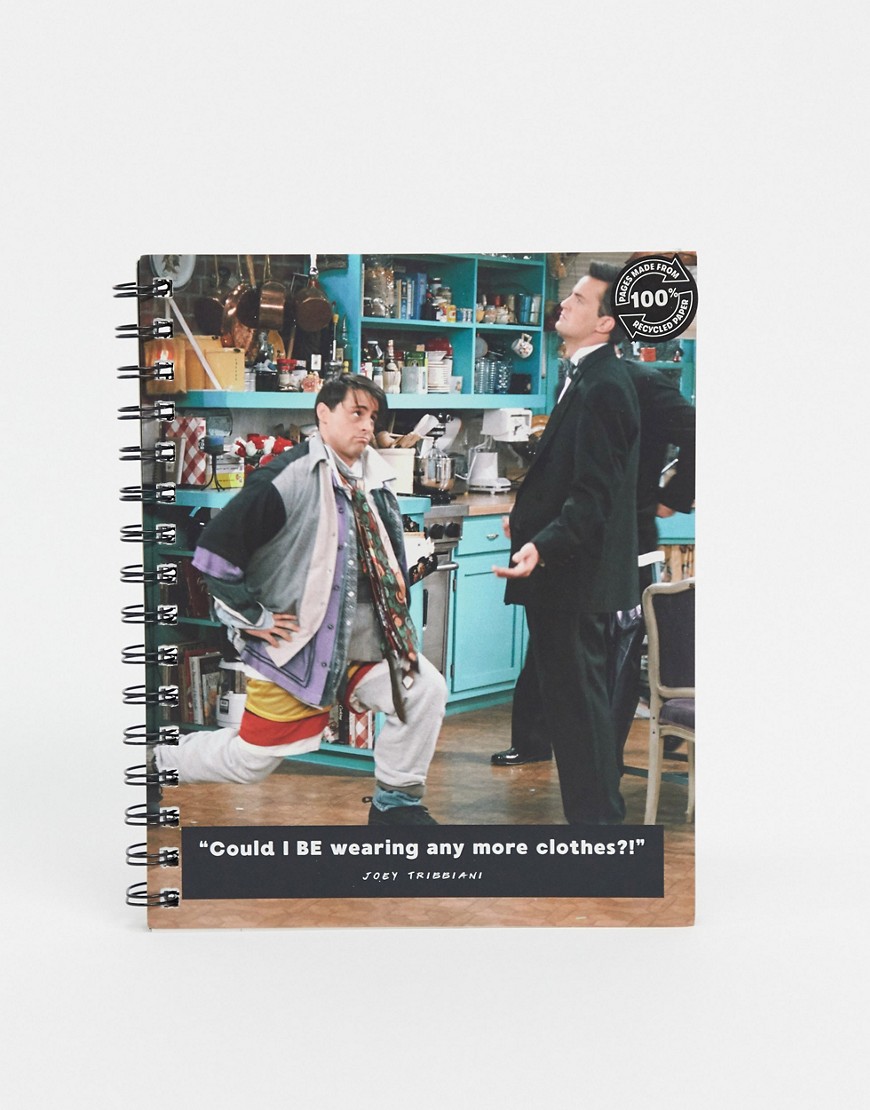 Typo x Friends - A5 gerecycled notebook met 'wearing any more clothes'-slogan-Multi