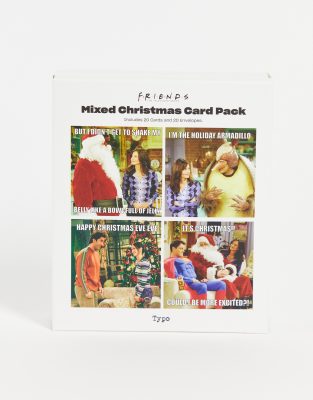 TYPO Typo x Friends Christmas cards pack of 20-Multi