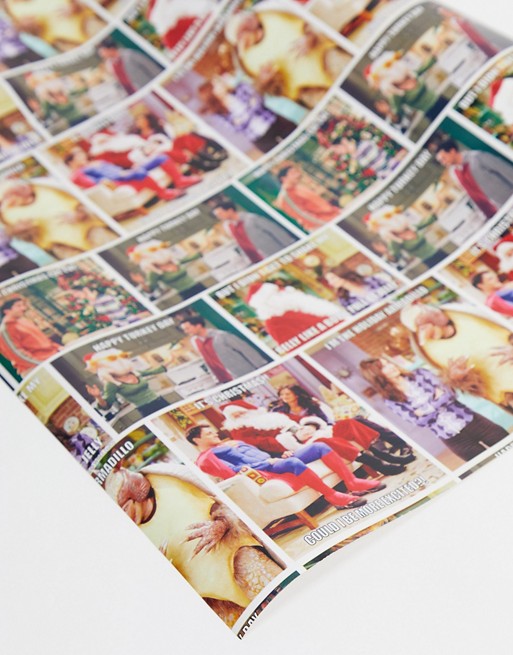 Typo x Friends festive wrapping paper