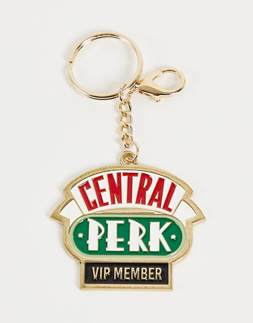 Typo x Friends key ring chain with 'Central Perk' slogan