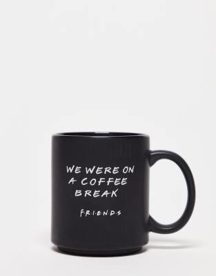 Typo x Friends mug with 'we were on a coffee break' slogan