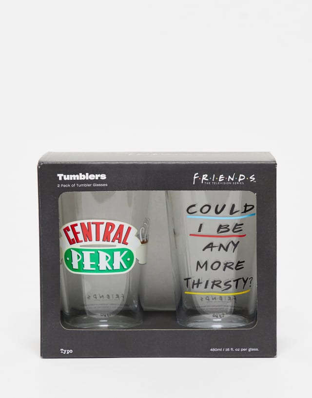 Typo x Friends set of 2 pint glasses